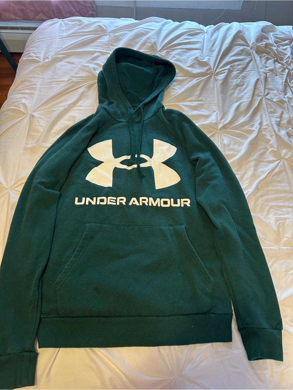 Under Armour Dark Green Fleece Pullover Hoodie